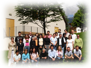 Reisegruppe im Hochalpinem Institut in Ftan